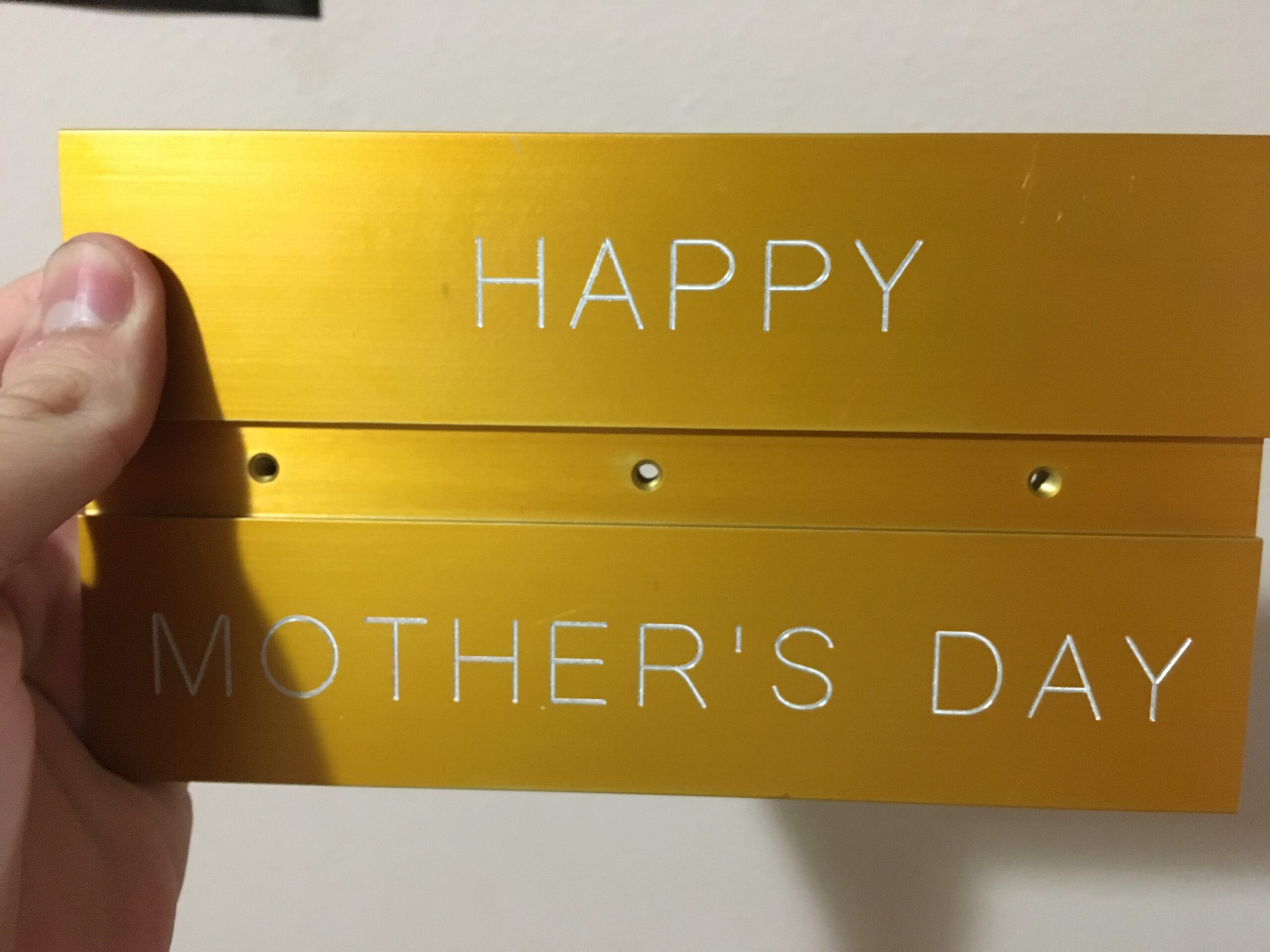 mother's day engraving