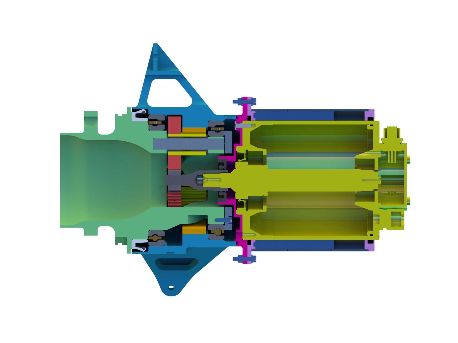 FSAE planetary gearbox render